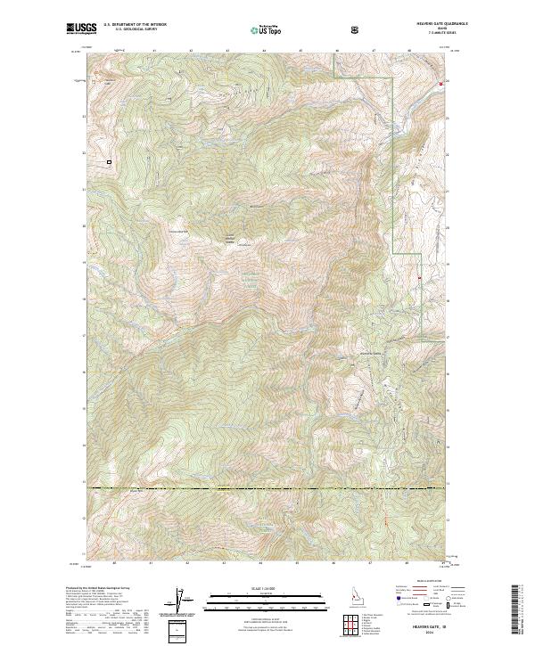 Heavens Gate, ID — USGS 7.5-minute topo (2024)