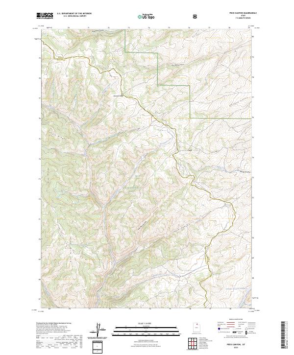 Peck Canyon, UT — USGS 7.5-minute topo (2023)