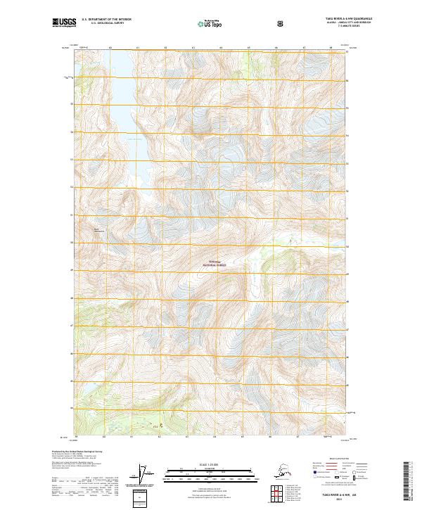 Taku River A-6 NW, AK — USGS 7.5-minute topo (2021)