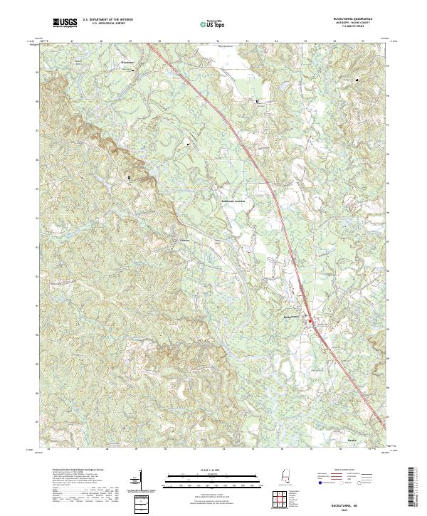 Buckatunna, MS — USGS 7.5-minute topo (2024)