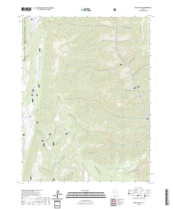 Rilda Canyon, UT — USGS 7.5-minute topo (2023)
