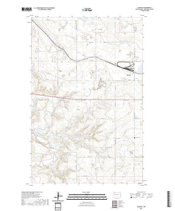 Manitou, ND — USGS 7.5-minute topo (2024)