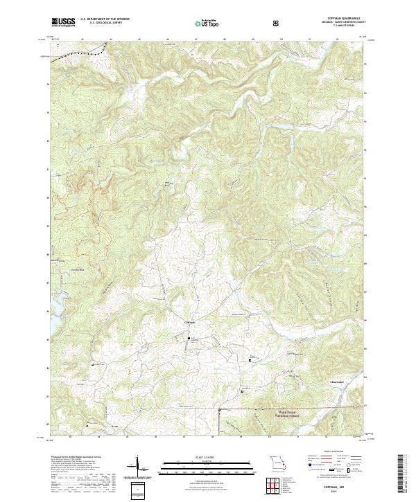 Coffman, MO — USGS 7.5-minute topo (2021)