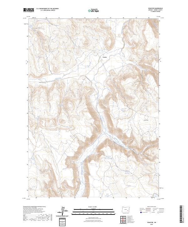 Venator, OR — USGS 7.5-minute topo (2023)
