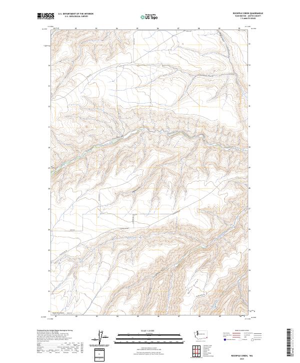 Rockpile Creek, WA — USGS 7.5-minute topo (2023)