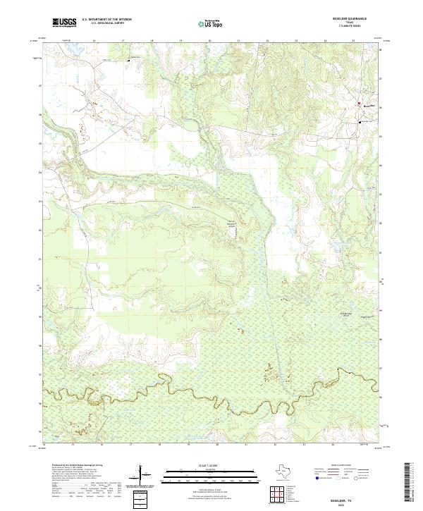 Boxelder, TX — USGS 7.5-minute topo (2022)