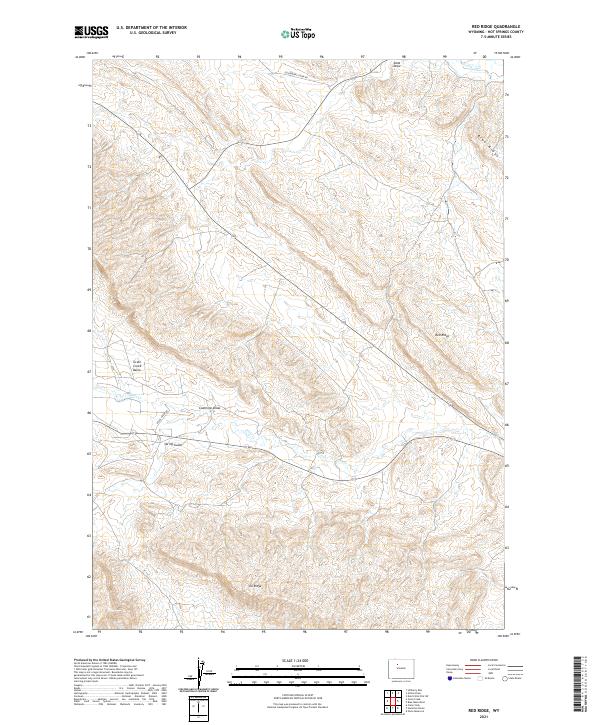 Red Ridge, WY — USGS 7.5-minute topo (2021)