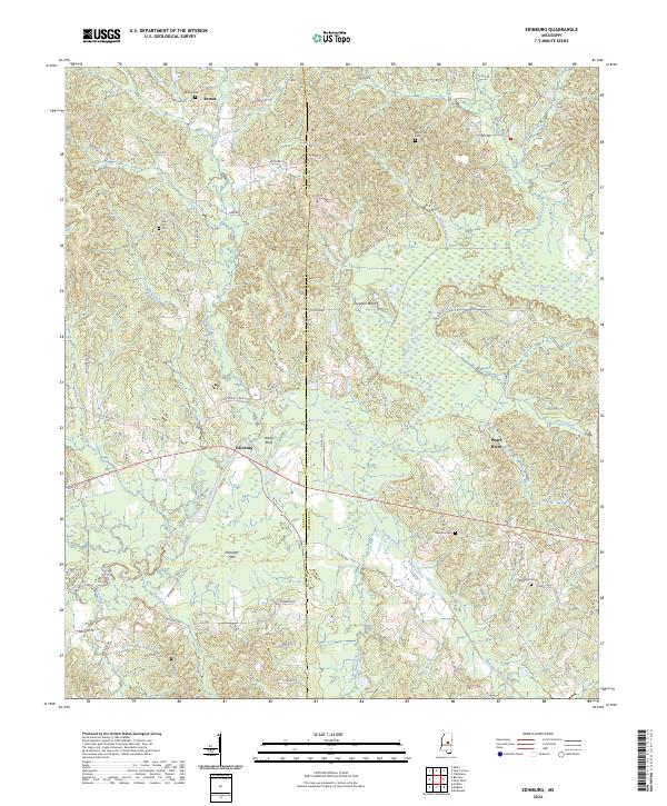 Edinburg, MS — USGS 7.5-minute topo (2024)