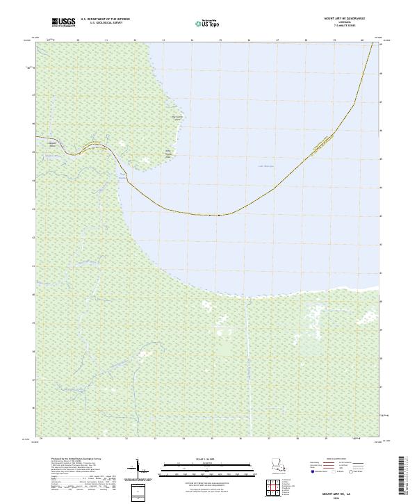 Mount Airy NE, LA — USGS 7.5-minute topo (2024)