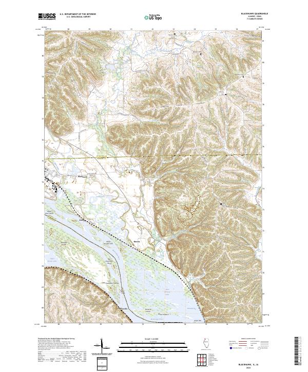 Blackhawk, IL-IA — USGS 7.5-minute topo (2024)