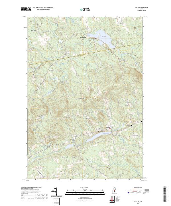 Garland, ME — USGS 7.5-minute topo (2024)