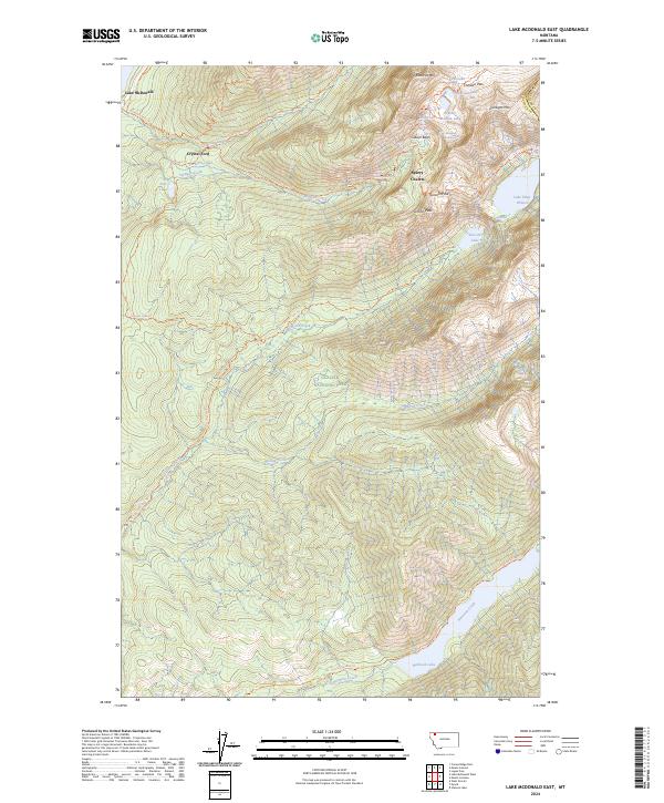 Lake McDonald East, MT — USGS 7.5-minute topo (2024)