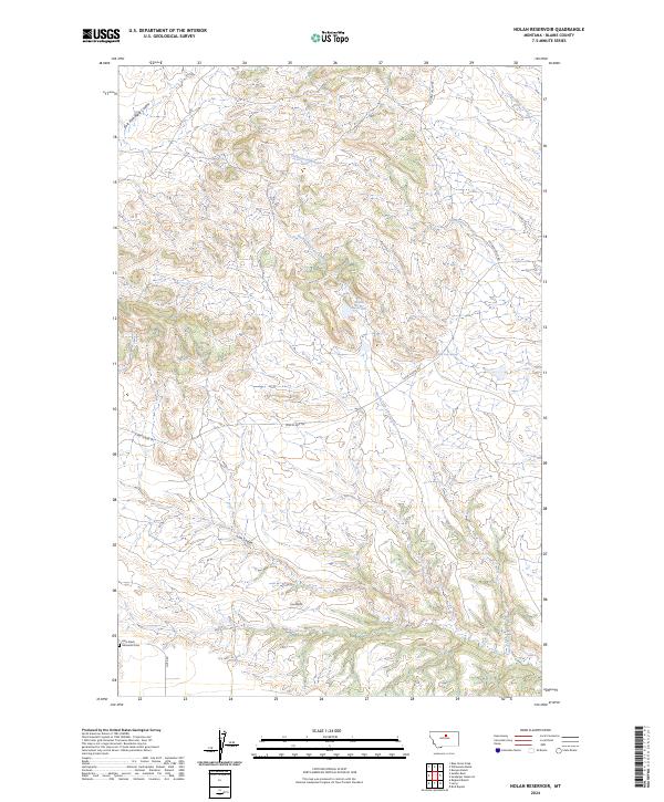 Nolan Reservoir, MT — USGS 7.5-minute topo (2024)