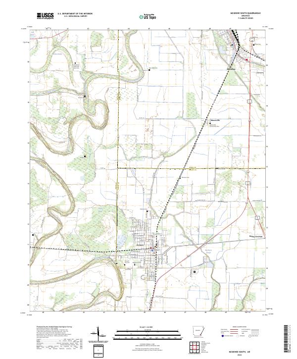 McGehee South, AR — USGS 7.5-minute topo (2024)