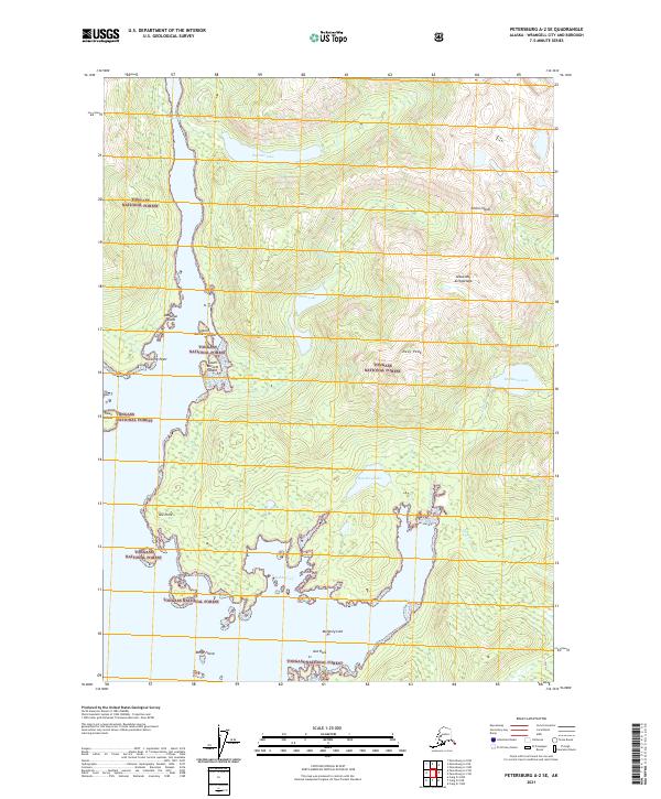 Petersburg A-2 SE, AK — USGS 7.5-minute topo (2021)