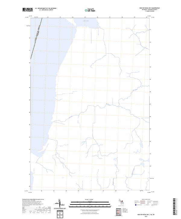 Baie de Wasai OE E, MI-ON — USGS 7.5-minute topo (2023)