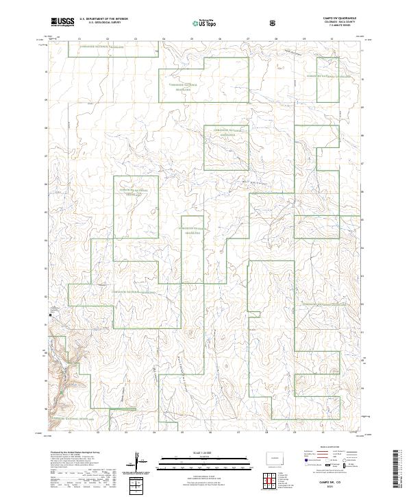Campo SW, CO — USGS 7.5-minute topo (2023)