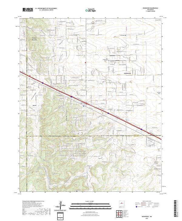 Edgewood, NM — USGS 7.5-minute topo (2023)