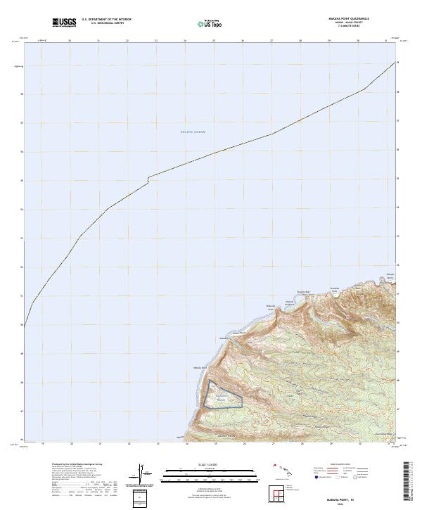 Makaha Point, HI — USGS 7.5-minute topo (2024)