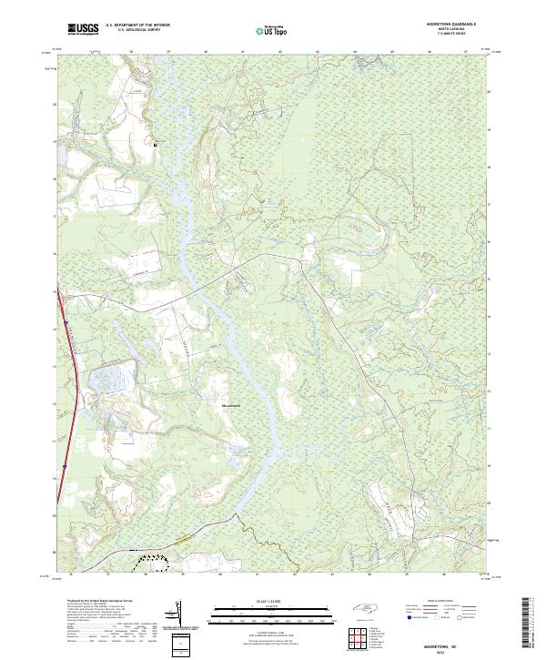Mooretown, NC — USGS 7.5-minute topo (2022)