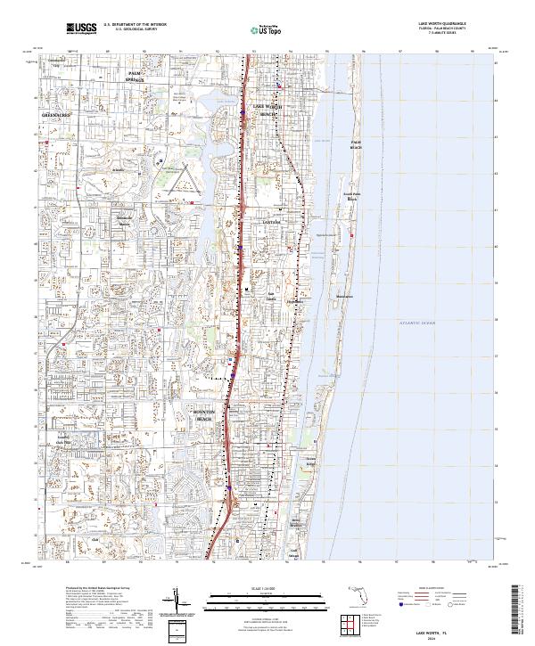 Lake Worth, FL — USGS 7.5-minute topo (2024)