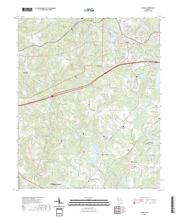 Temple, GA — USGS 7.5-minute topo (2024)