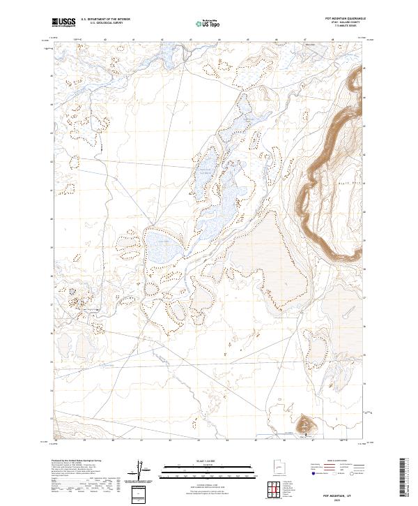 Pot Mountain, UT — USGS 7.5-minute topo (2023)