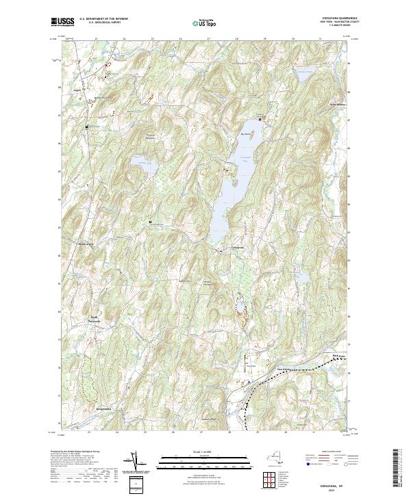 Cossayuna, NY — USGS 7.5-minute topo (2023)