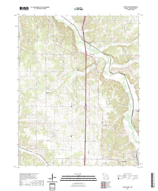 Tipton Ford, MO — USGS 7.5-minute topo (2021)