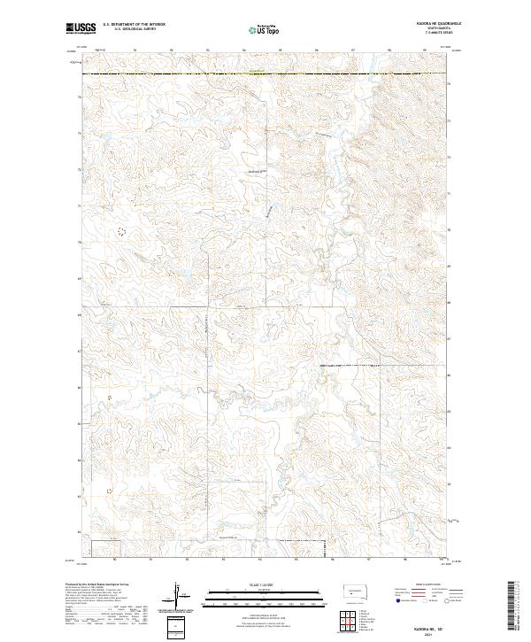 Kadoka NE, SD — USGS 7.5-minute topo (2021)