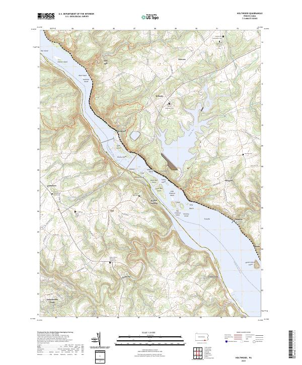 Holtwood, PA — USGS 7.5-minute topo (2023)