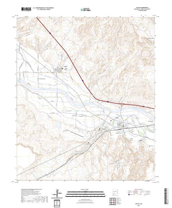 Hatch, NM — USGS 7.5-minute topo (2023)