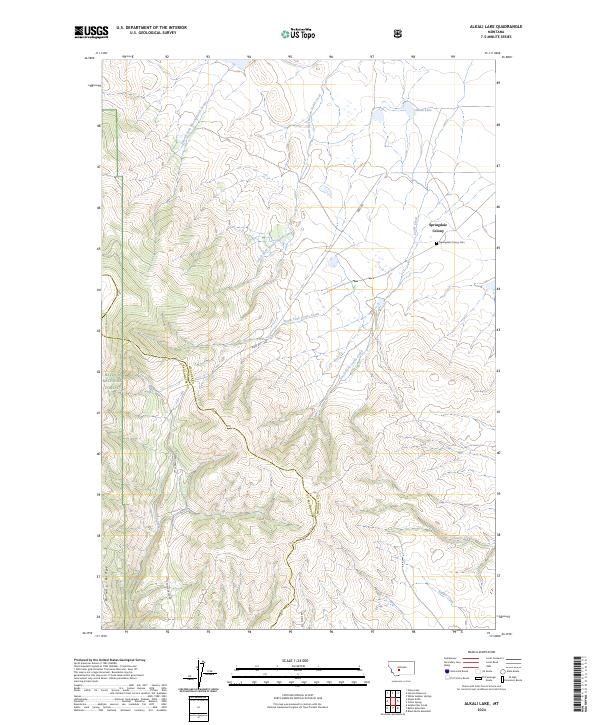 Alkali Lake, MT — USGS 7.5-minute topo (2024)