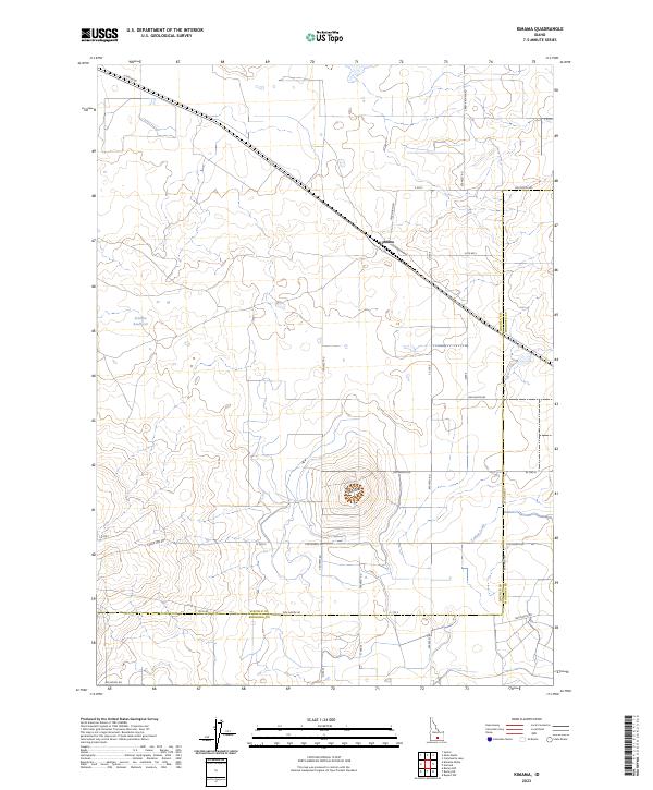 Kimama, ID — USGS 7.5-minute topo (2023)
