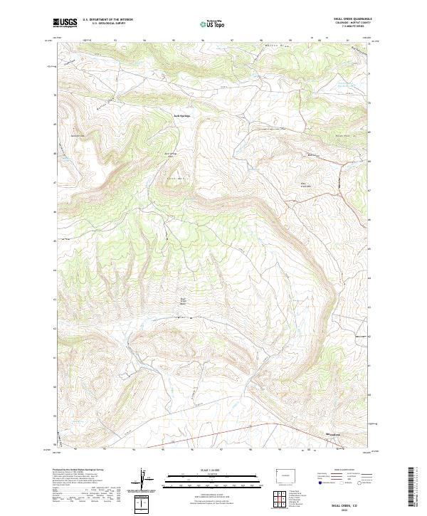 Skull Creek, CO — USGS 7.5-minute topo (2022)