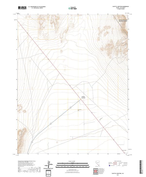 Scottys Junction, NV — USGS 7.5-minute topo (2021)