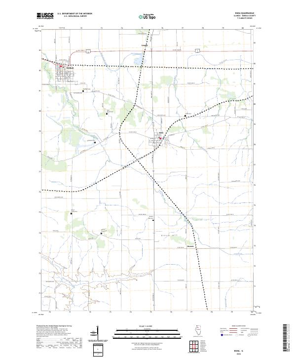 Buda, IL — USGS 7.5-minute topo (2024)