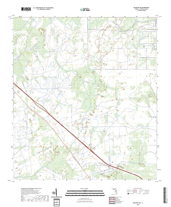 Holopaw SW, FL — USGS 7.5-minute topo (2024)