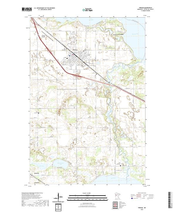 Perham, MN — USGS 7.5-minute topo (2022)