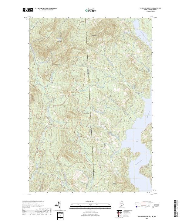 Bosebuck Mountain, ME-NH — USGS 7.5-minute topo (2024)