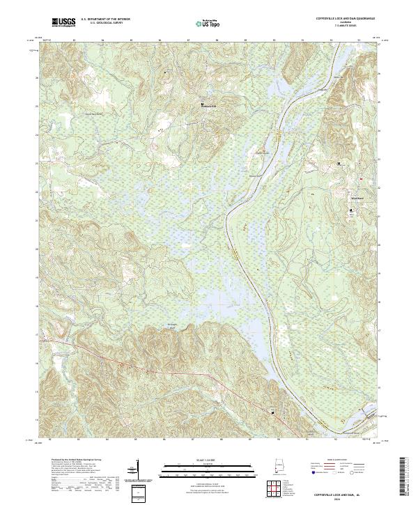 Coffeeville Lock And Dam, AL — USGS 7.5-minute topo (2024)