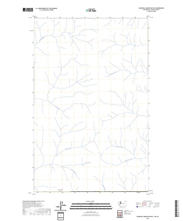 Churchill Mountain OE N, WA-BC — USGS 7.5-minute topo (2023)
