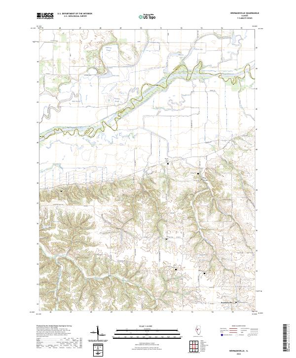 Newmansville, IL — USGS 7.5-minute topo (2024)
