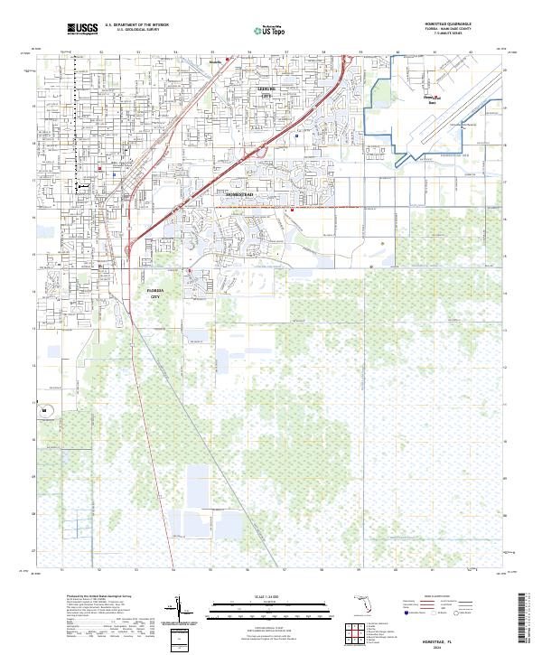 Homestead, FL — USGS 7.5-minute topo (2024)