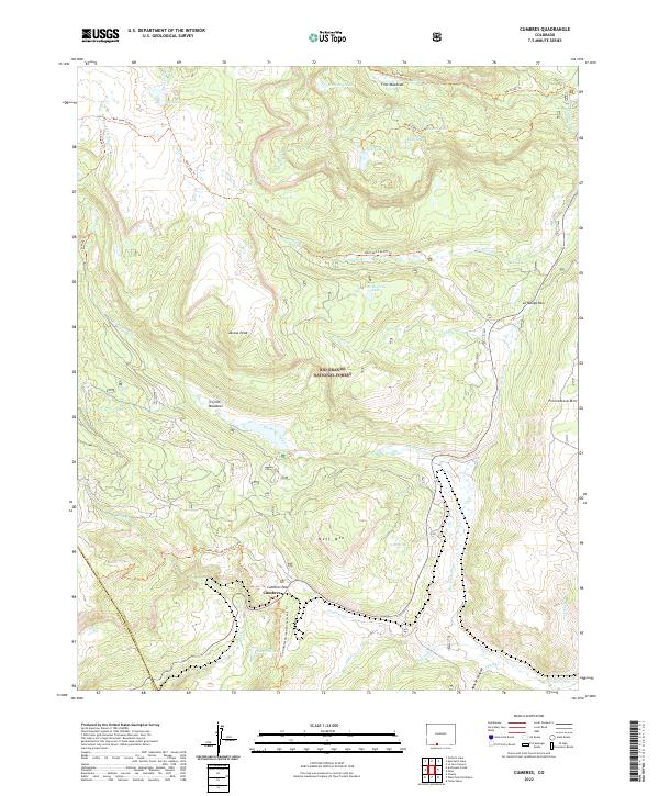 Cumbres, CO — USGS 7.5-minute topo (2022)
