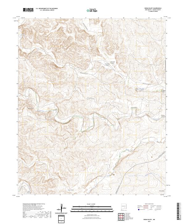 Indian Bluff, NM — USGS 7.5-minute topo (2023)