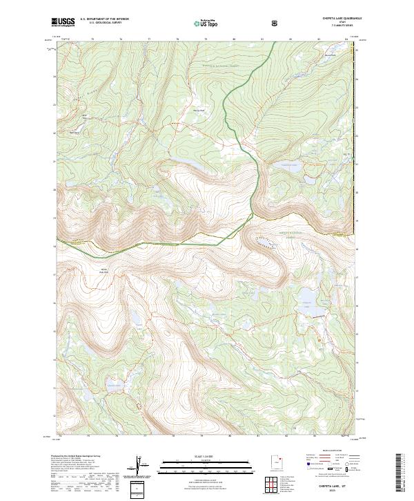 Chepeta Lake, UT — USGS 7.5-minute topo (2023)