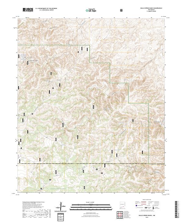 Bullis Spring Ranch, NM — USGS 7.5-minute topo (2023)