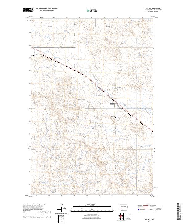 Bucyrus, ND — USGS 7.5-minute topo (2024)