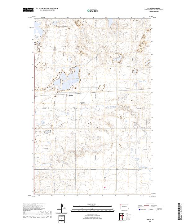 Appam, ND — USGS 7.5-minute topo (2024)